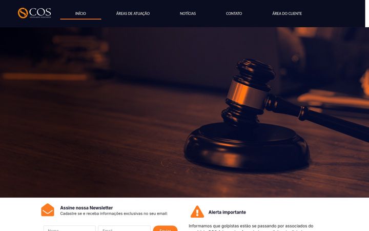Screenshot von cosadv.com.br