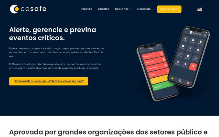 Screenshot von cosafe.com.br