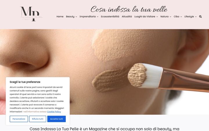 Screenshot of cosaindossalatuapelle.it