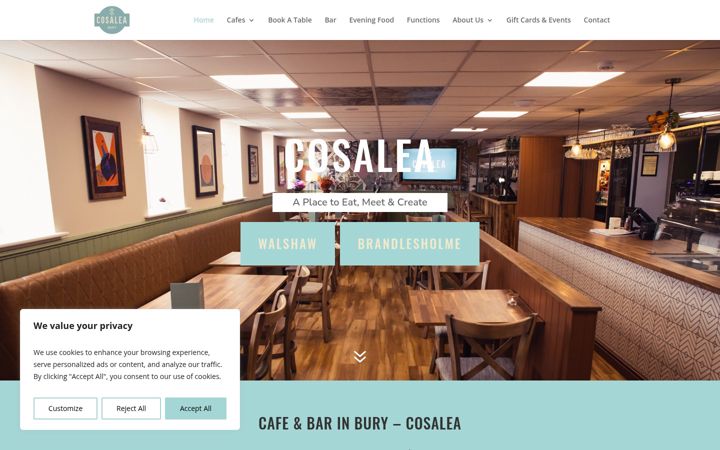 Screenshot of cosalea.co.uk