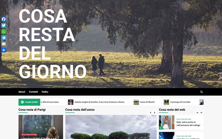 Screenshot of cosarestadelgiorno.it