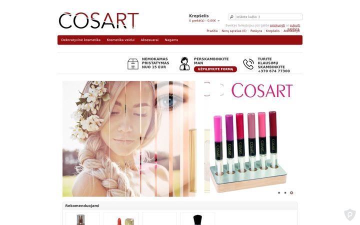 Screenshot di cosart.lt