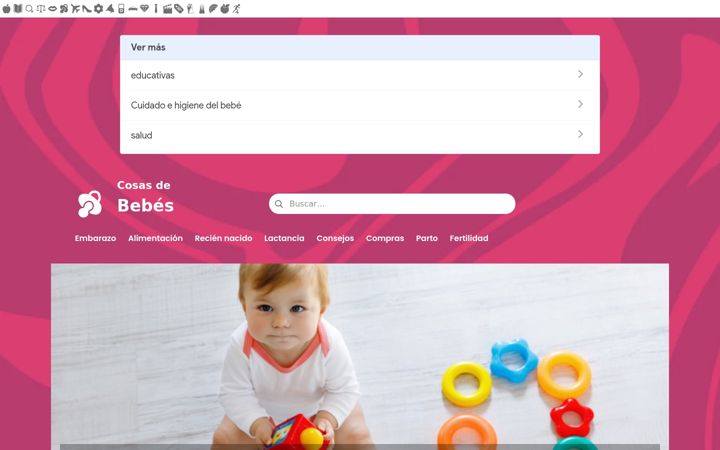 Screenshot of cosasdebebes.com