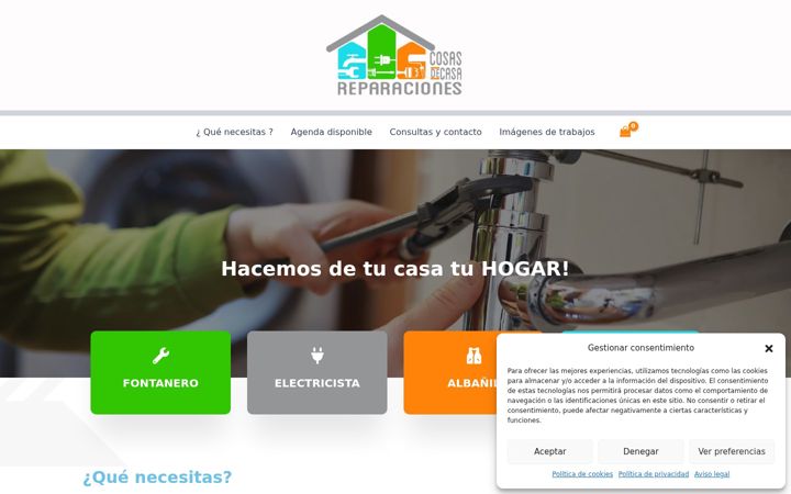Screenshot of cosasdecasareparaciones.es