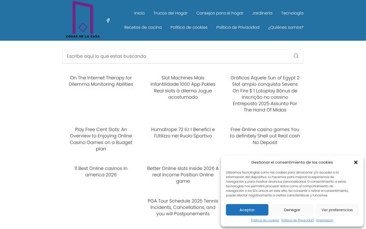 Screenshot di cosasdelacasa.net