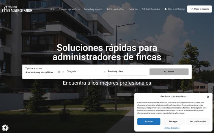 Screenshot of cosasdeladministrador.com
