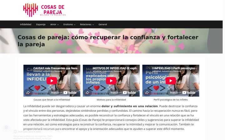 Ekrano kopija cosasdepareja.es