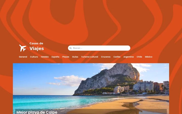 Screenshot of cosasdeviajes.com