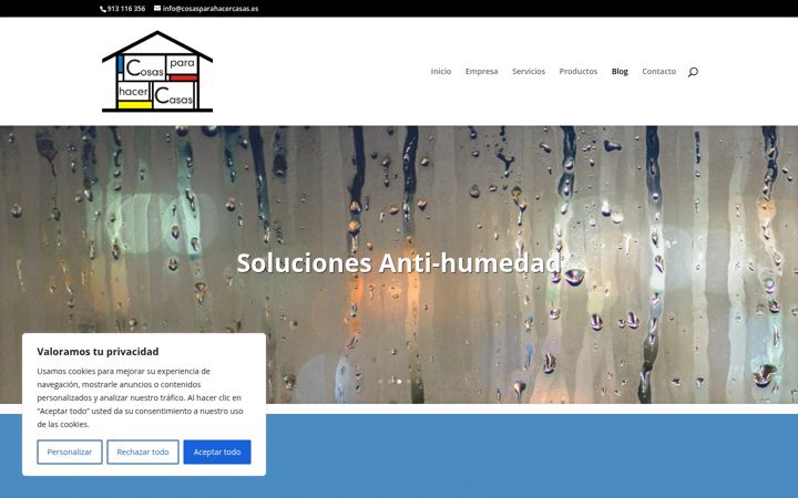 Screenshot of cosasparahacercasas.com