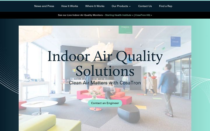 Screenshot of cosatron.com
