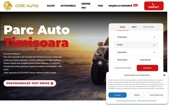 Screenshot of cosauto.ro