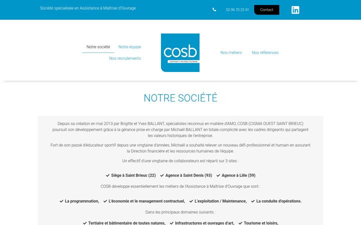 Screenshot of cosb.fr