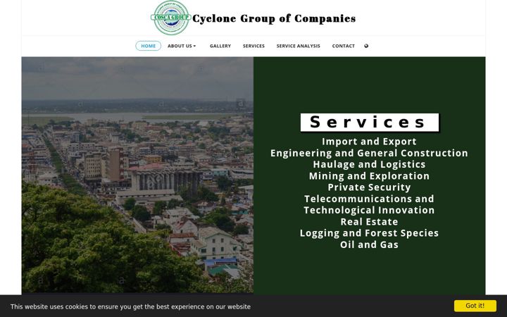 Screenshot of coscagroupafrica.com