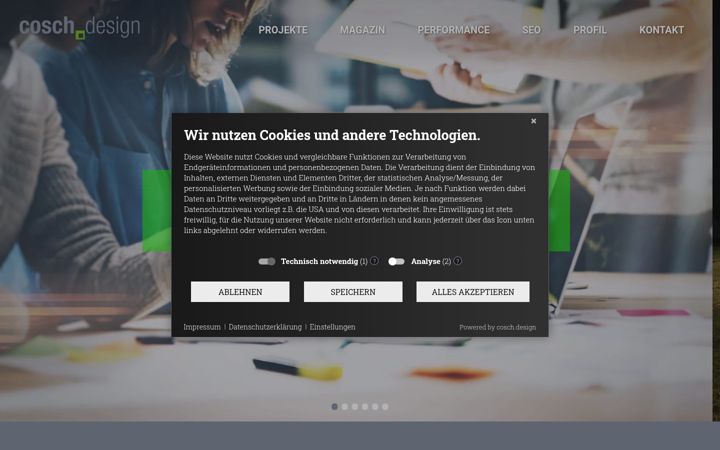 Screenshot of coschdesign.de