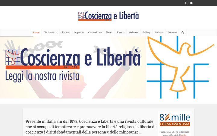 Screenshot of coscienzaeliberta.it