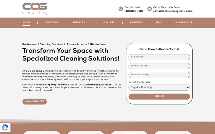 Screenshot of coscleaningservice.com
