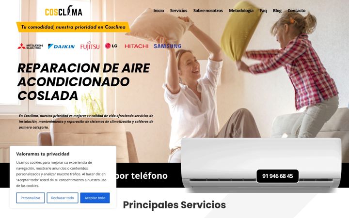 Screenshot of cosclima.es
