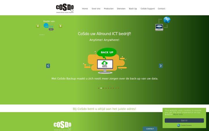 Screenshot of cosdo.nl