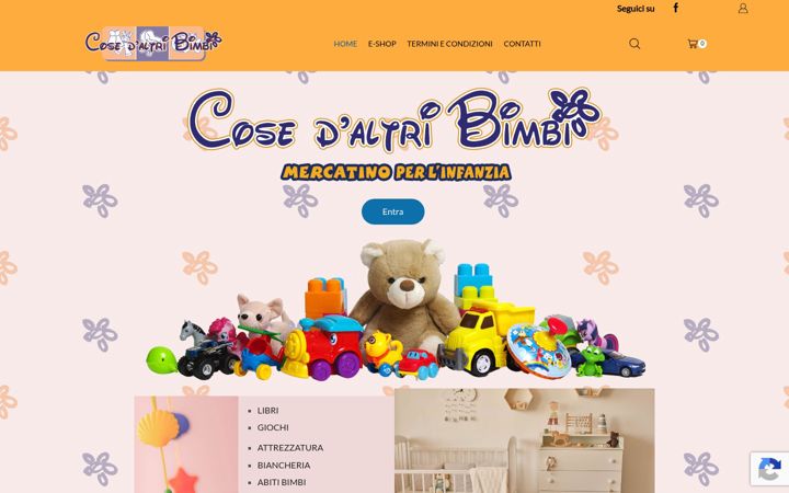 Screenshot of cosedaltribimbi.it