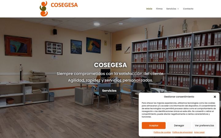 Ekrano kopija cosegesa.es