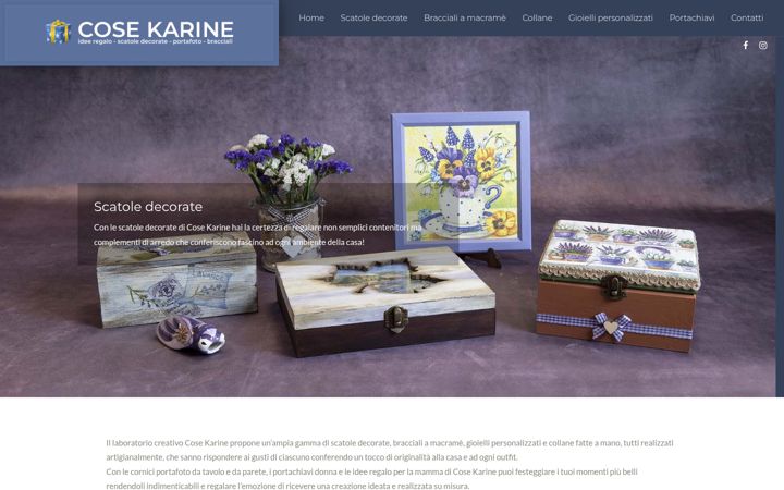 Screenshot of cosekarine.com