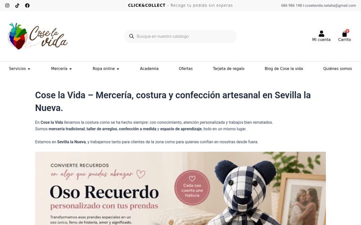 Screenshot of coselavida.es