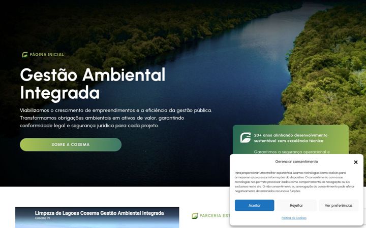 Screenshot von cosema.com.br