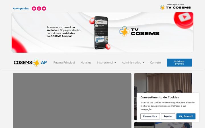Screenshot von cosemsap.org.br