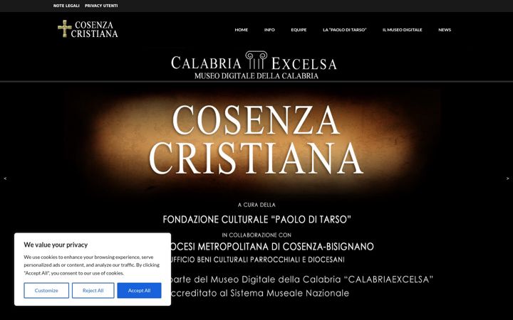 Ekrānuzņēmums no cosenzacristiana.it