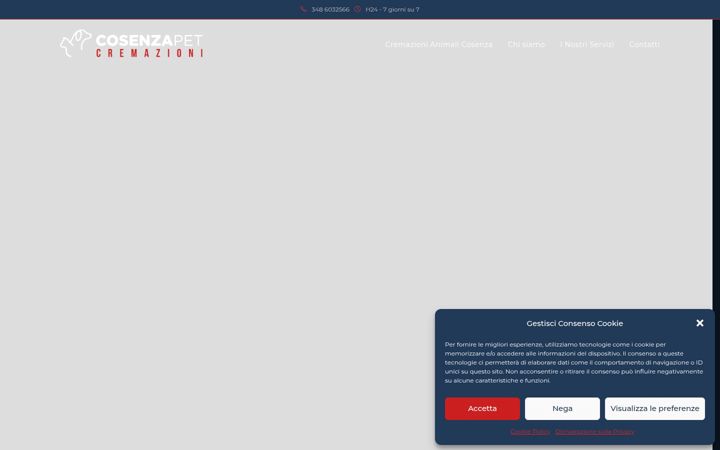Screenshot of cosenzapet.it