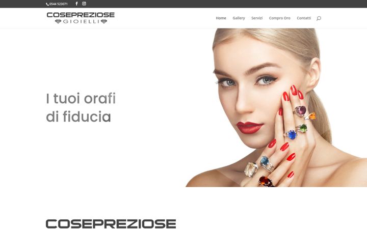 Posnetek zaslona cosepreziosegioielli.it