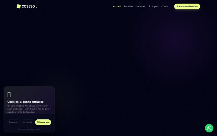 Screenshot of coseso.fr