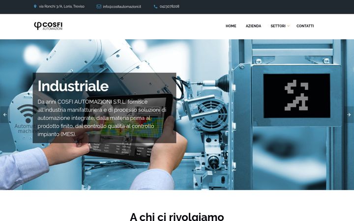 Screenshot of cosfiautomazioni.it