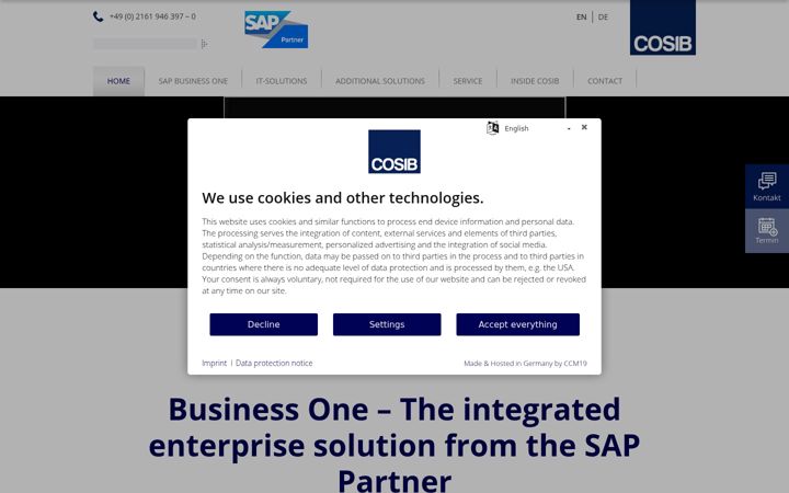 Screenshot of cosib.de