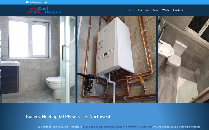 Screenshot of cosihomes.co.uk