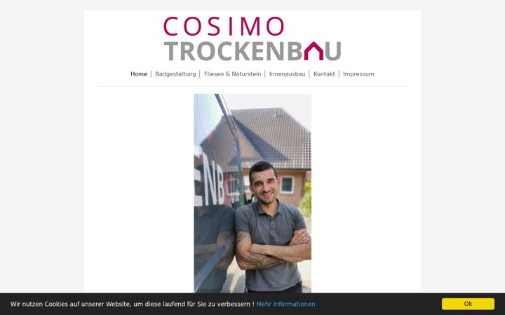 Screenshot of cosimo-trockenbau.de