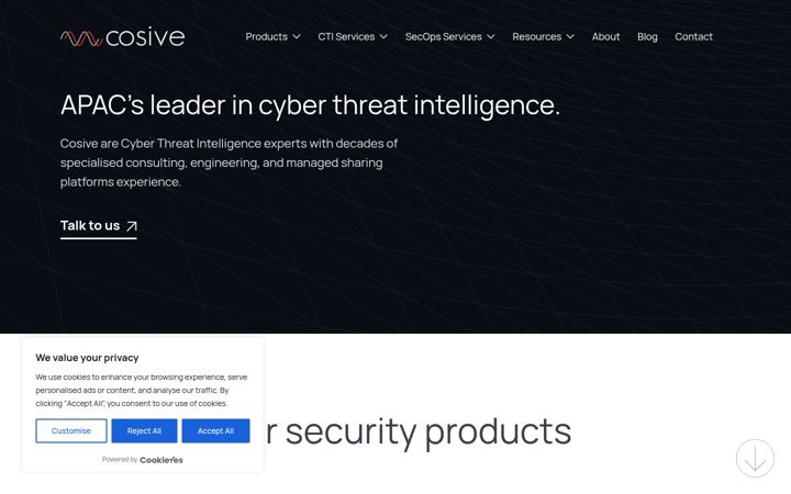 Screenshot of cosive.com