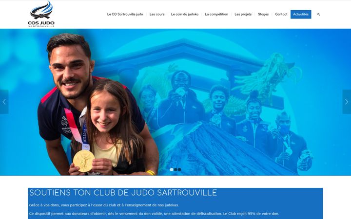 Kuvakaappaus sivustosta cosjudo.fr