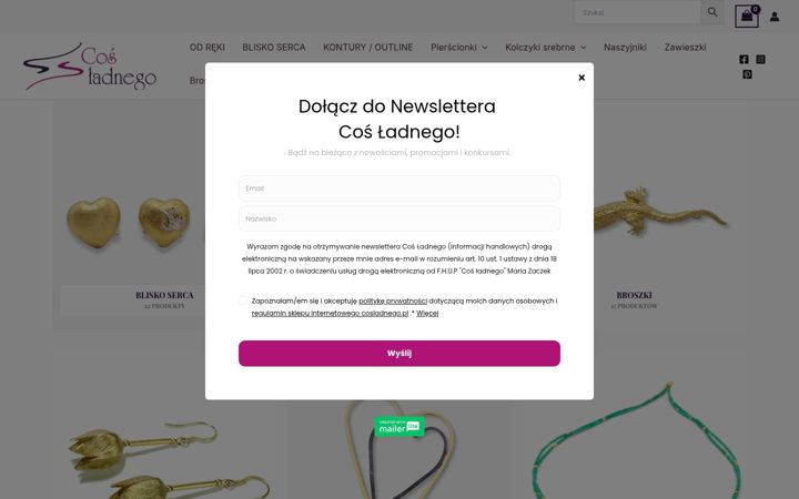 Snímek obrazovky cosladnego.pl