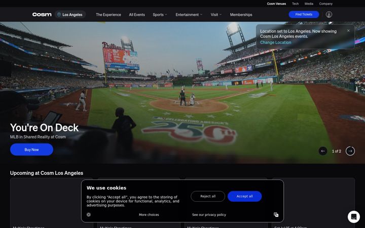 Screenshot of cosm.com