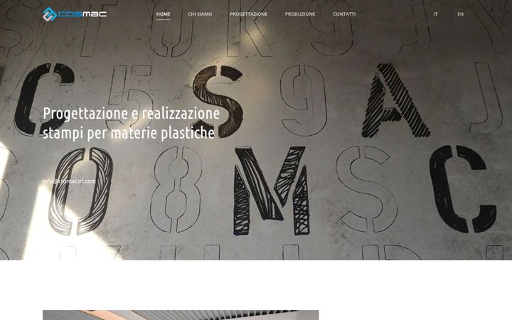 Screenshot of cosmacsrl.com