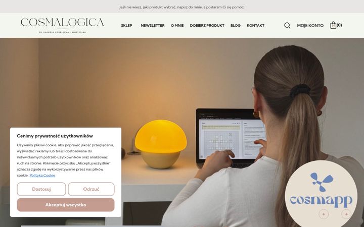 Screenshot of cosmalogica.pl