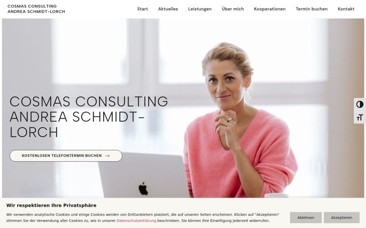 Screenshot of cosmas-consulting.de