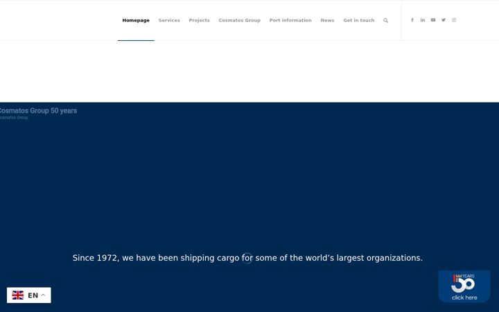 Screenshot of cosmatosgroup.com