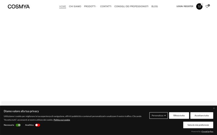 Screenshot of cosmeceuticalbiotech.it