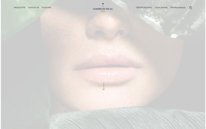 Screenshot of cosmeceuticalkey.com
