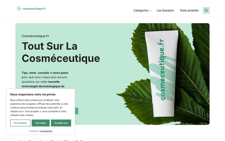 Screenshot of cosmeceutique.fr