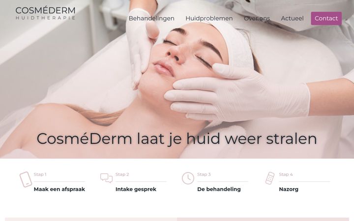Screenshot of cosmederm.net