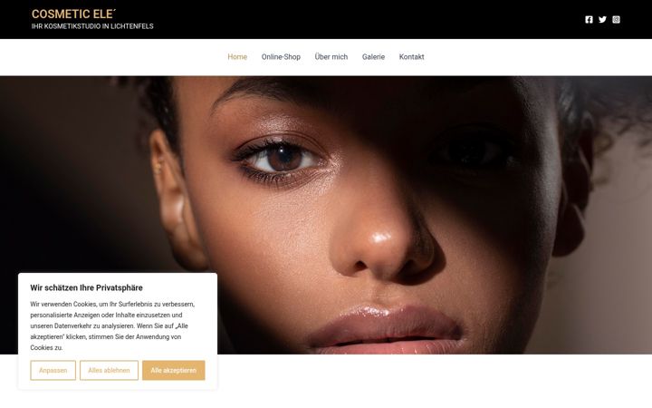 Screenshot of cosmetic-ele.de