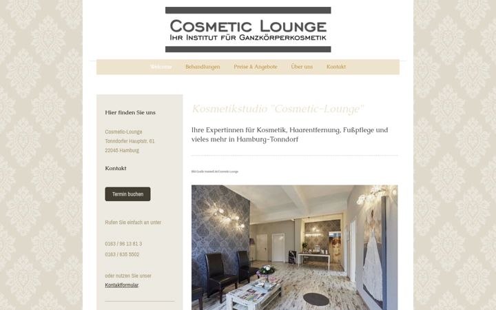 Screenshot of cosmetic-lounge.co